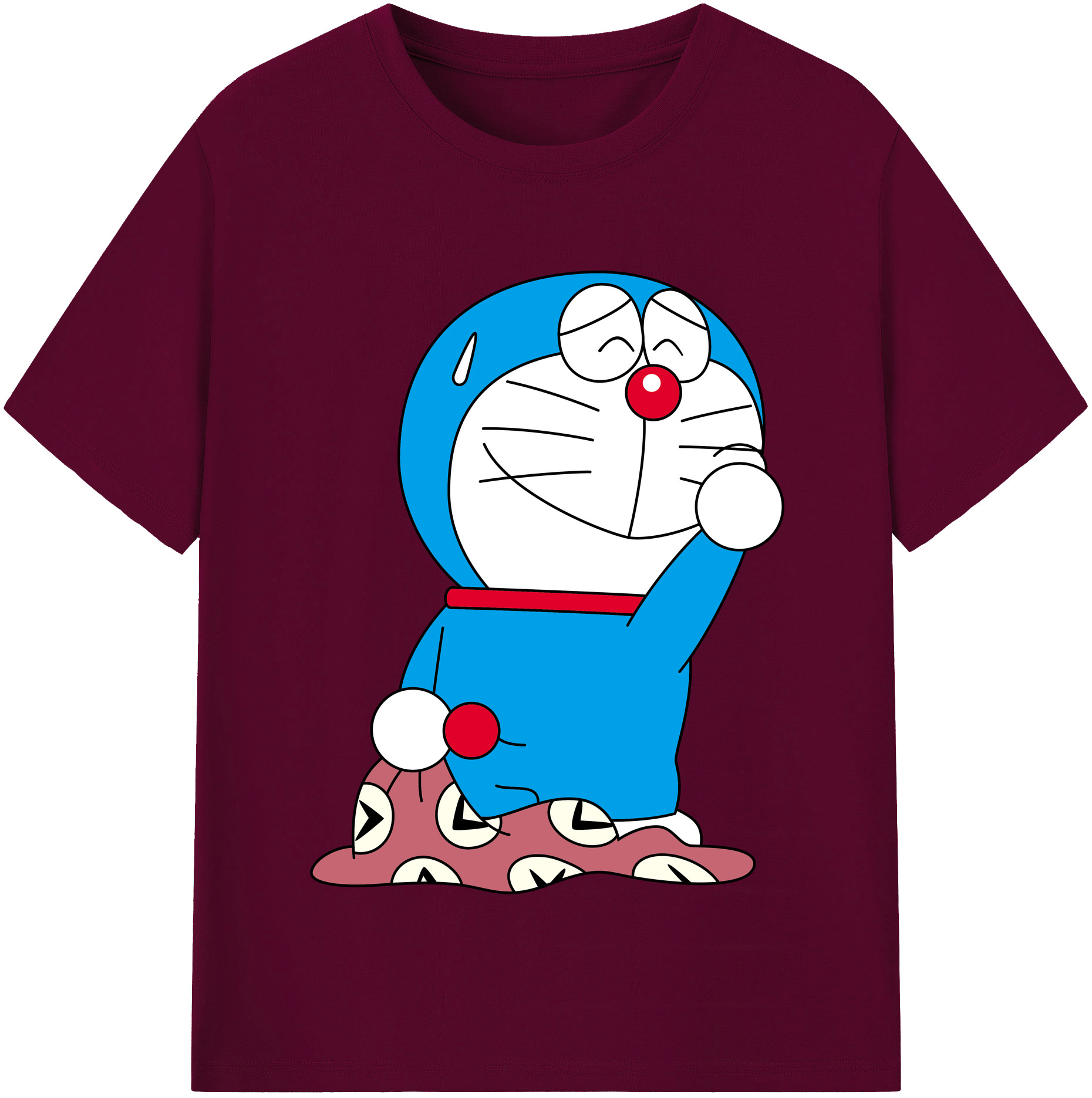 （画像用） ドラえもん Doraemon レディースカジュアルプリントTシャツ（綿100％）